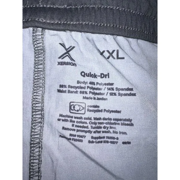 New Xersion Quick-Dri Athletic Shorts XXL Gray MSRP$40 - Picture 3 of 3